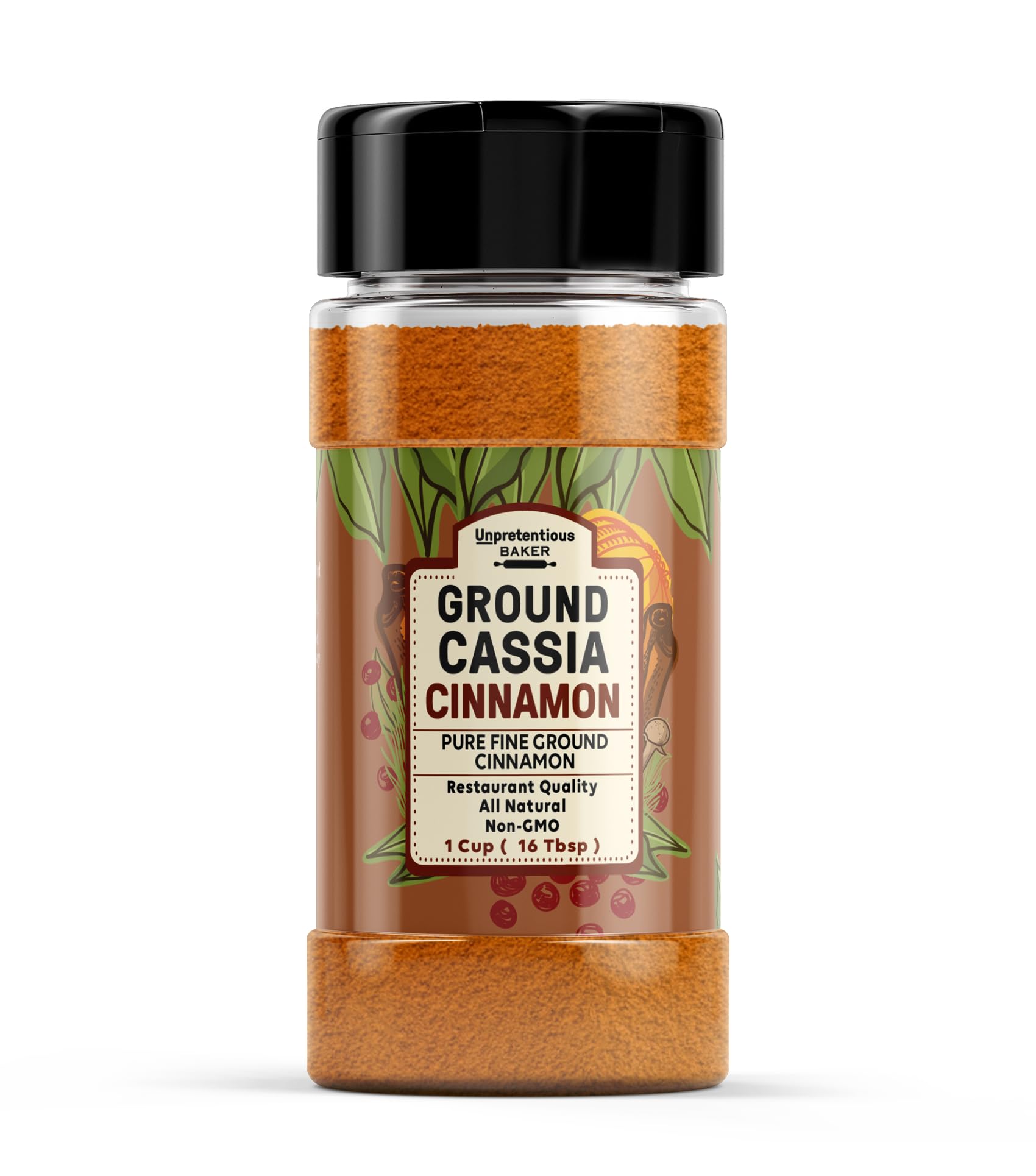 Amazon.com : Unpretentious Ground Cassia Cinnamon, 1 Cup Shaker